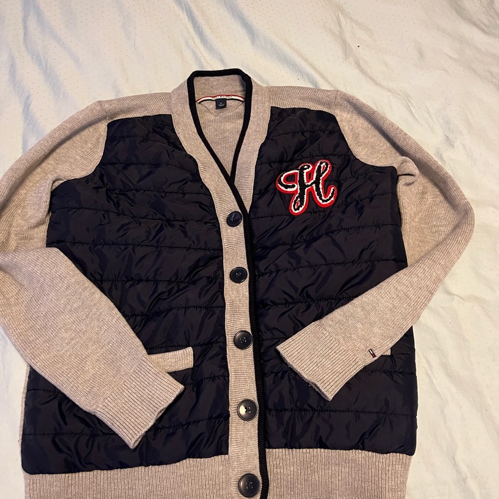 Tommy Hilfiger button-up front-filled women’s sweater Medium